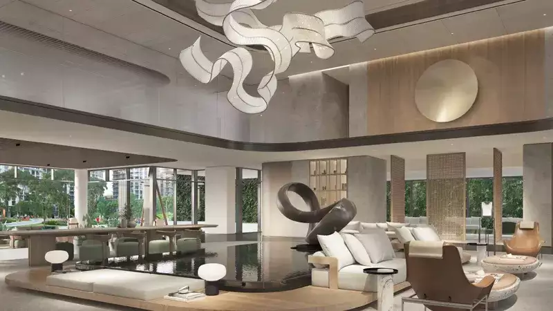 Lobby Lounges Connecting Residents to The Wide Range Of Amenities_Central Park Plaza Tower B